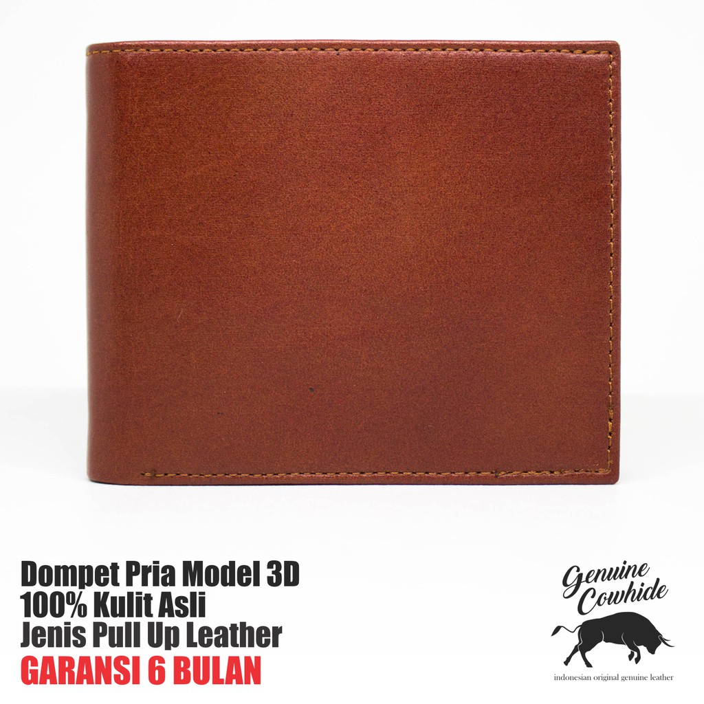 Dompet Pria Model 3D - Dompet Kulit Asli Model 3D - Dompet 3D