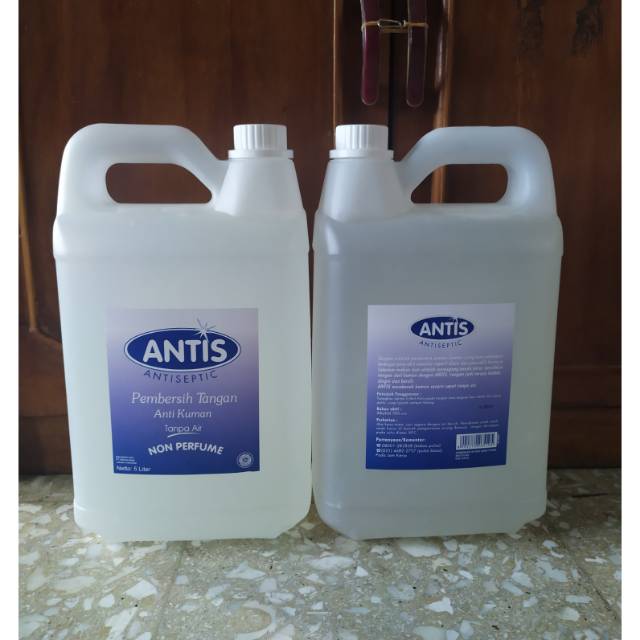 Hand Sanitizer Antis 5 Liter Non Parfume / Antis Jerigen Original / Antis Hand Sanitizer / Hand Sani