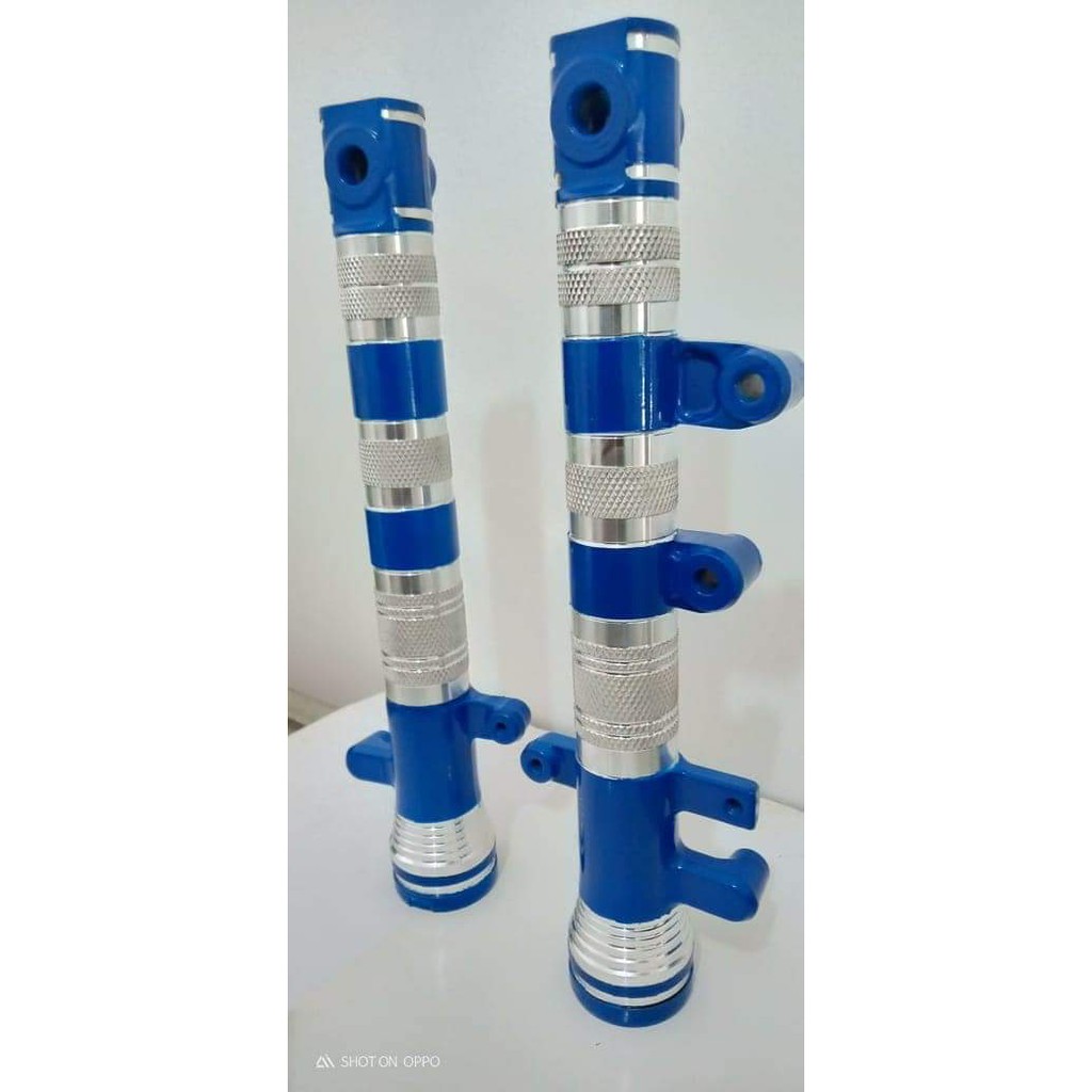 shock depan fu bubutan warna biru