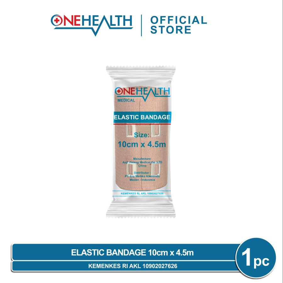 Cod Perban Elastis Elastic Bandage Band Kesehatan Gulung Onehealth 7.5 cm x 4.5 m