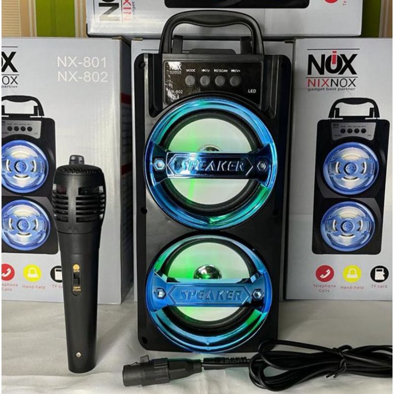 SPEAKER BLUETOOTH KARAOKE NIXNOX NX-801 PLUS MICROPHONE SPEAKER SUPERBASS#speaker#speakerbluetooth#speakerbluetoothmurah