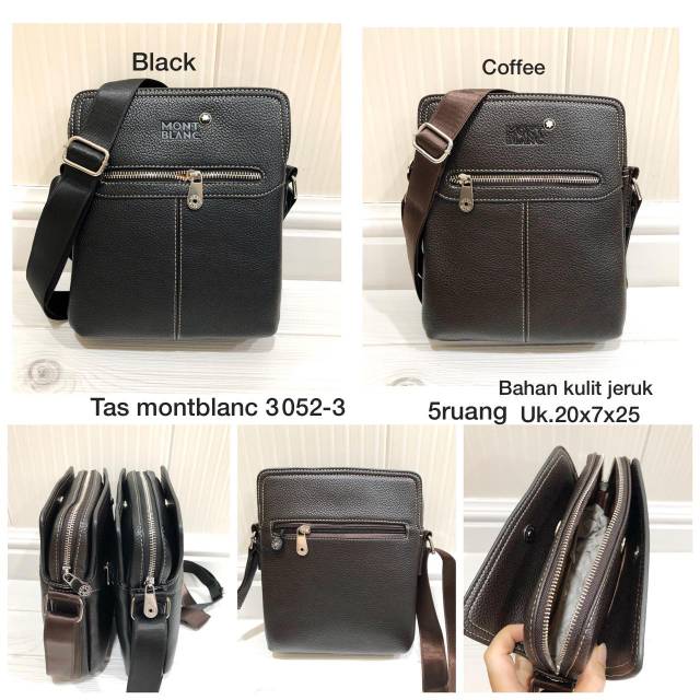 Tas Mont Blanc Pria Kulit Import 3052