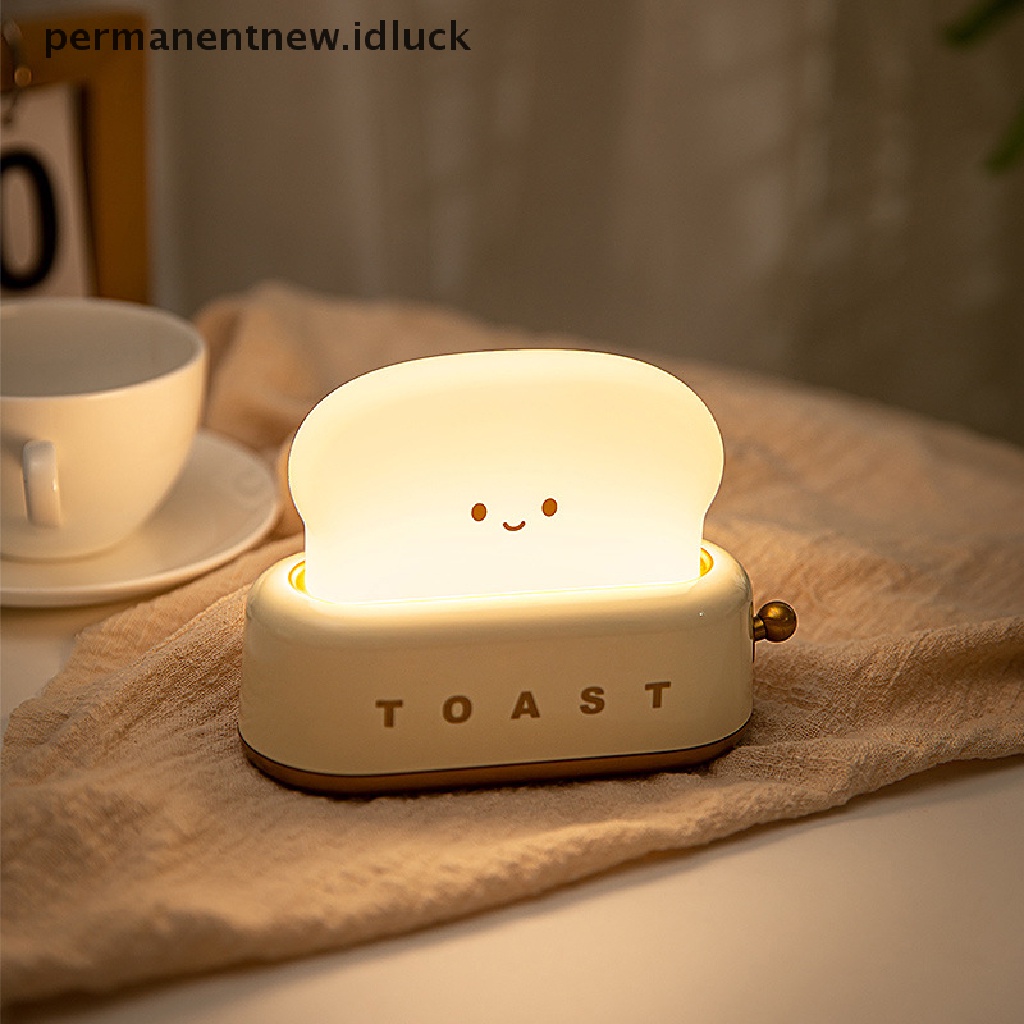 Lampu Malam LED Bentuk Roti Dengan USB Charging Untuk Hadiah Anak