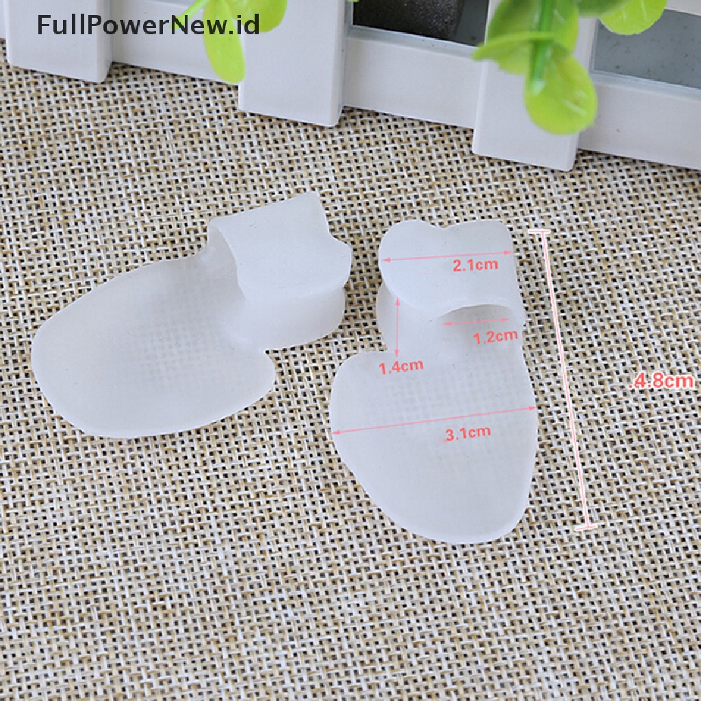 (Kuku Palsu) 1 Pasang Pelindung / Pemisah Jari Kaki Orthotic Untuk Pereda Nyeri