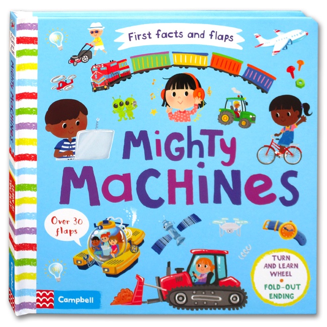 First Facts and Flaps Book - Mighty Machines (Over 30 Flaps) (KD)