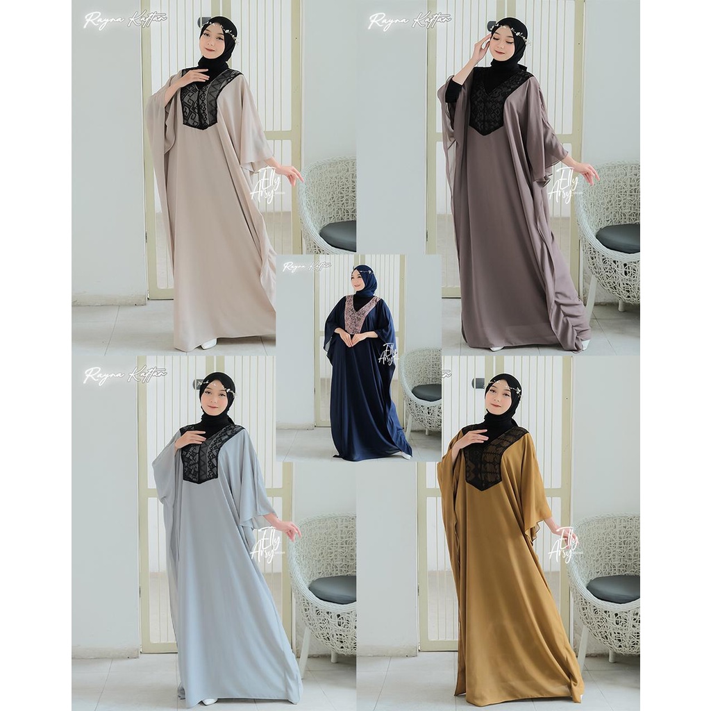 Gamis KAFTAN hari rayah rayna inayah nahara oversize cantik muslim muslimah fashion ootd hits modern selebgram