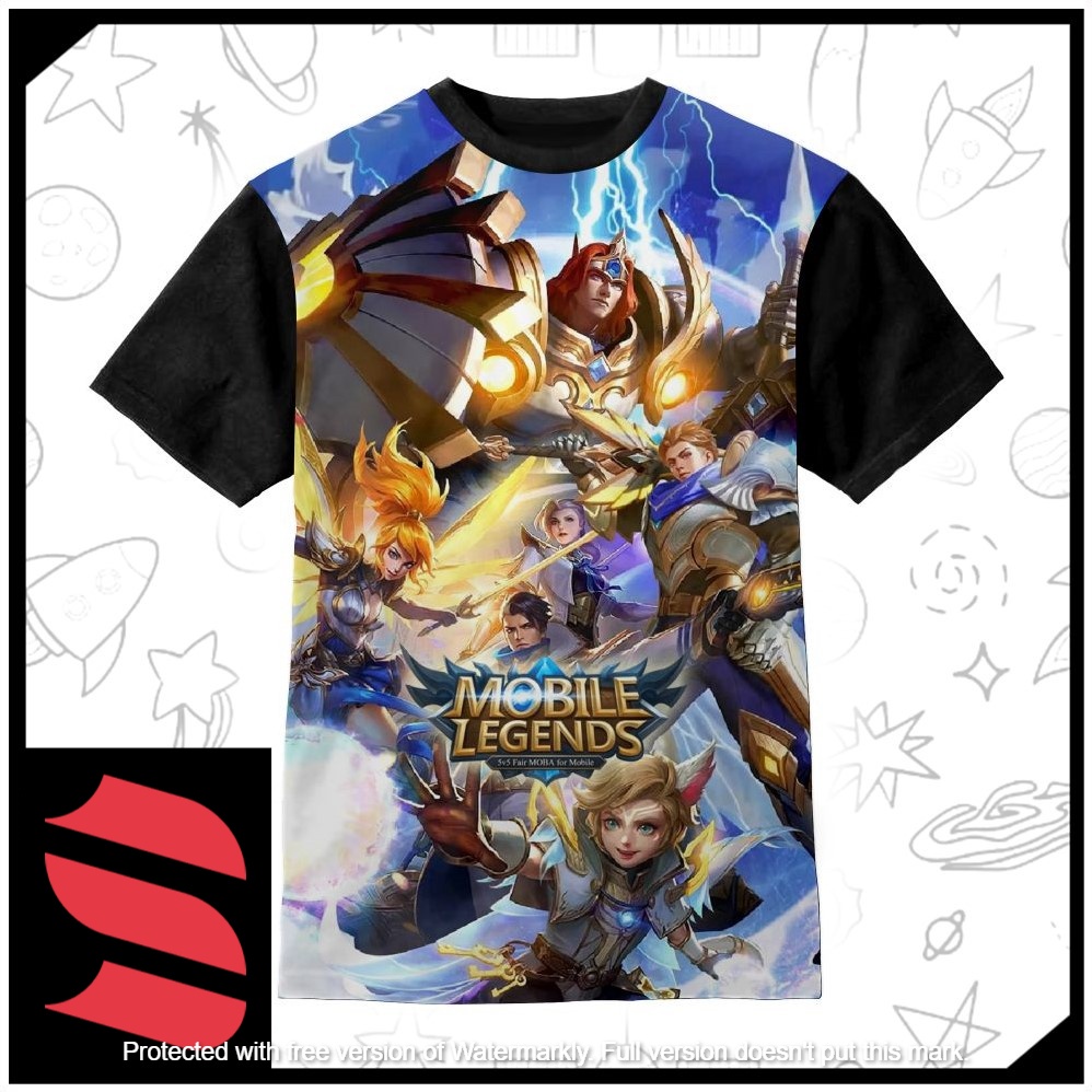 Kaos Anak | Kaos Printing - Kaos Distro Anak Model Mobile Legend Lightborn Squad