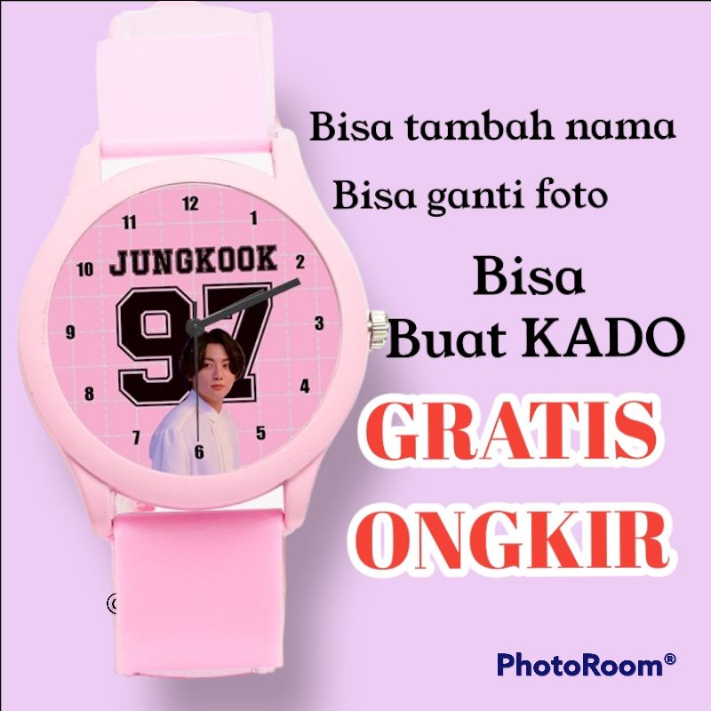 Jam Tangan Anak Perempuan Wanita Tanggal Lahir Jungkook BTS 97 bisa request warna jam
