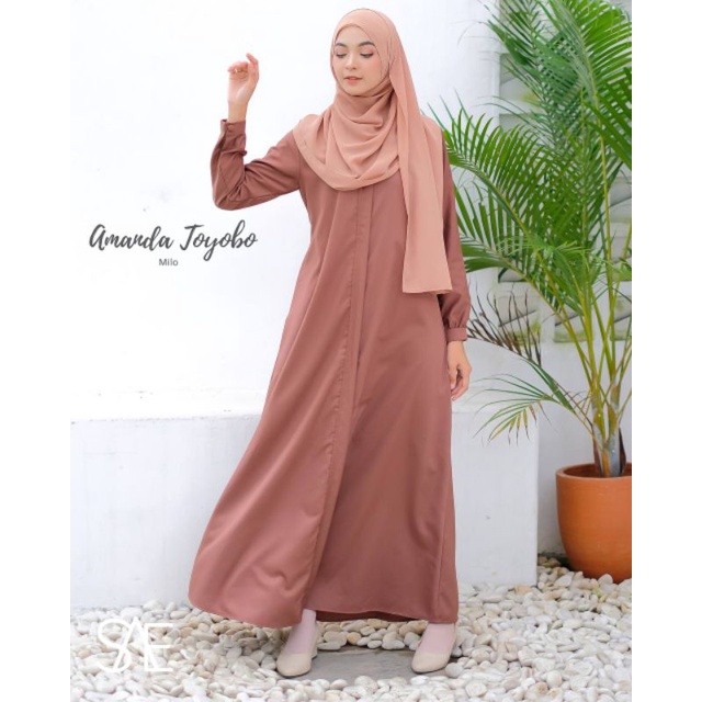 Gamis Amanda Toyobo | busui friendly | 1 kg muat 3 pcs