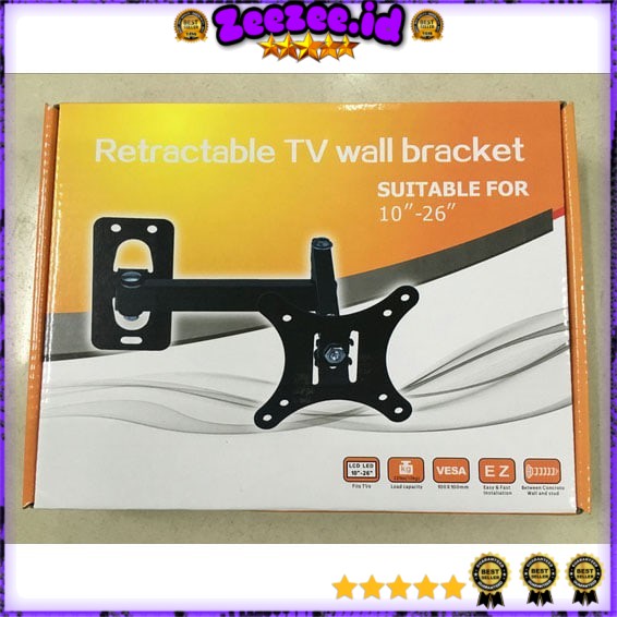 Telescopic TV Bracket 1.8m Thick 100 x 100 Pitch for 10-26 Inch TV