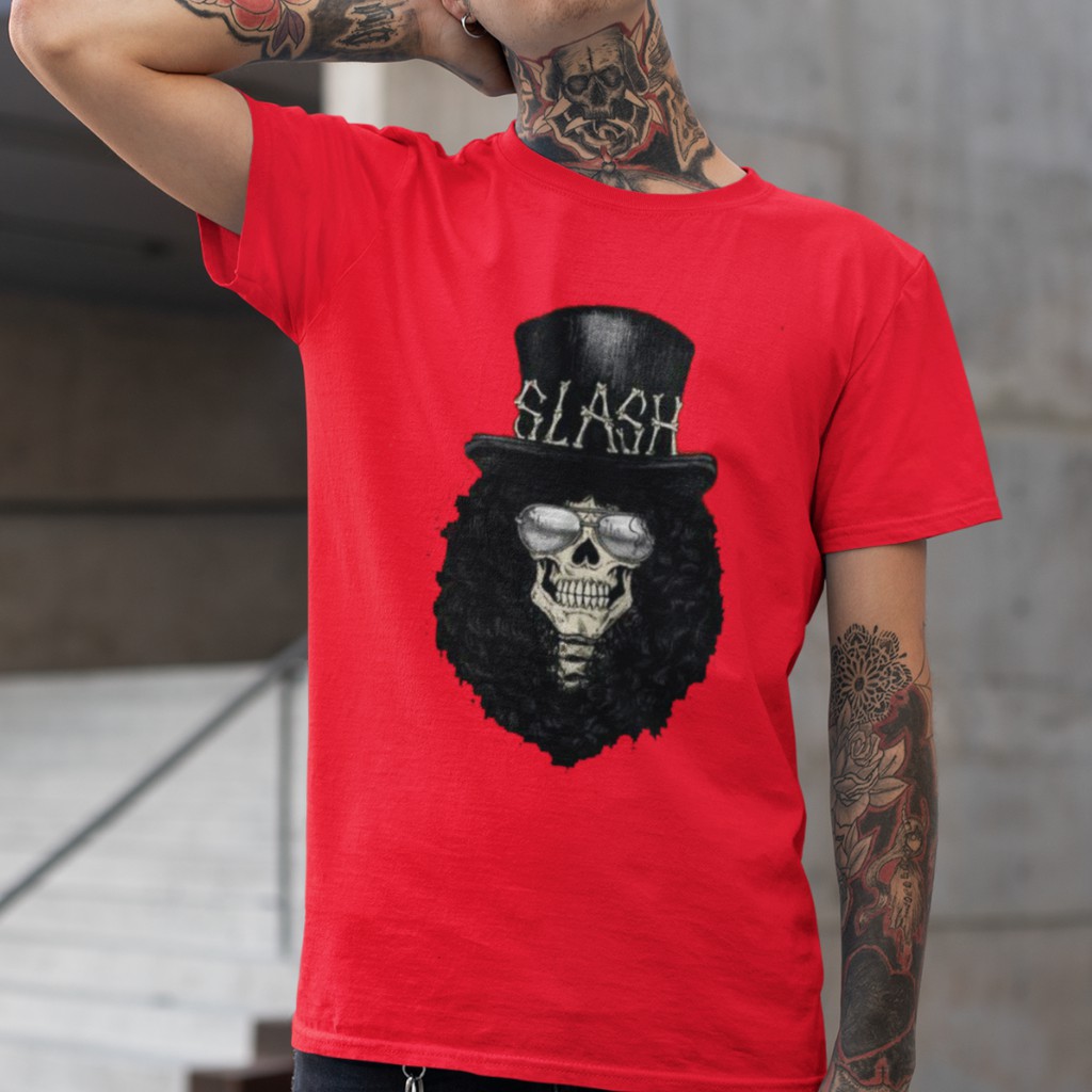 KAOS BAND KAOS GUNS N ROSES SLASH PREMIUM KAOS MUSIK KAOS BIGSIZE KAOS JUMBO S - 7XL KAOS ANAK READY