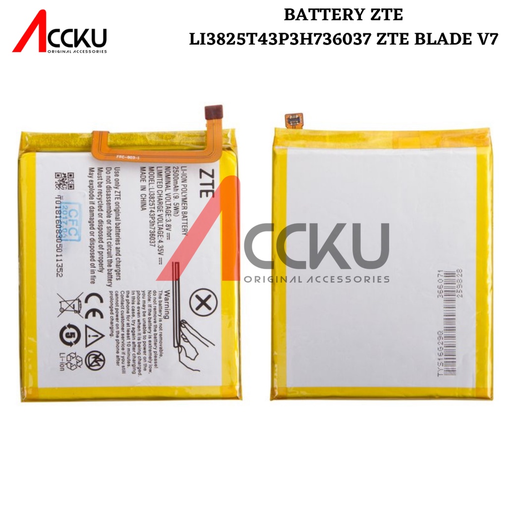 BATERAI BATTERY ZTE BLADE V7 Li3825T43P3H736037 ORIGINAL 99