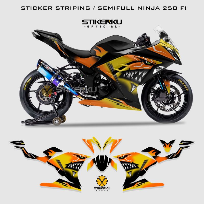 striping motor ninja 250fi/ striping ninja 250fi / sticker motor ninja 250fi