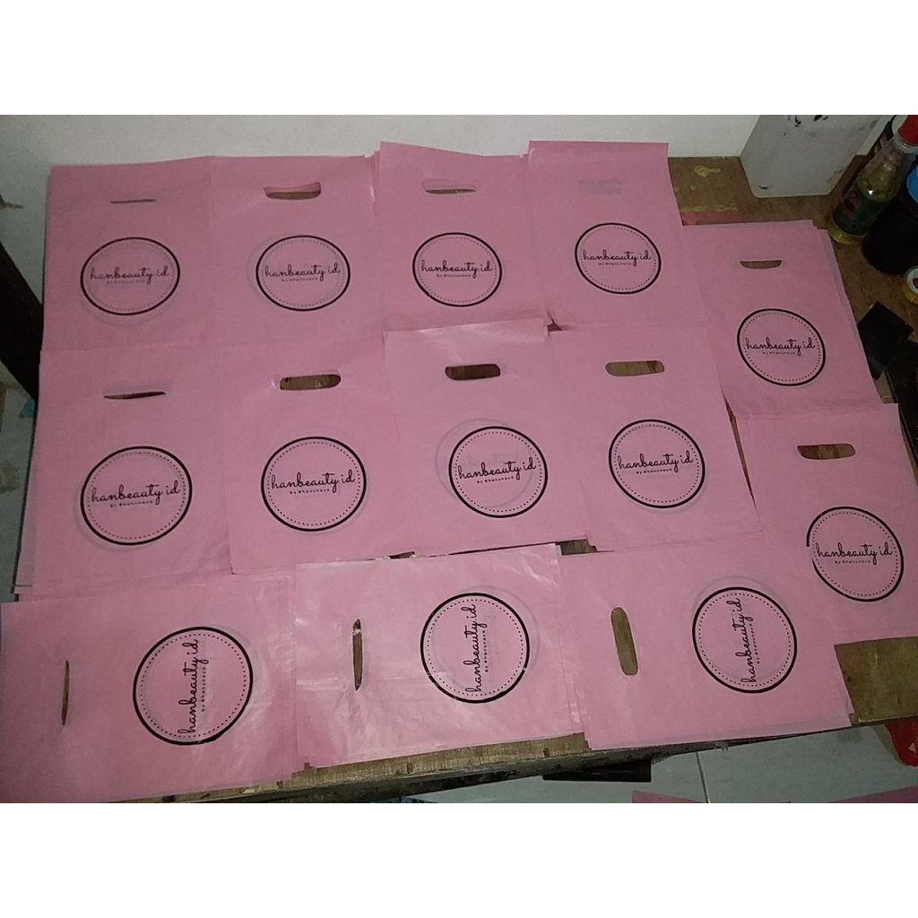 Free Desain Sablon plastik packing Uk.25x35cm Gratis Desain Minim 100/sablon plastik olshop/sablon plastik shopping bag/sablon plastik custom/plastik sablon