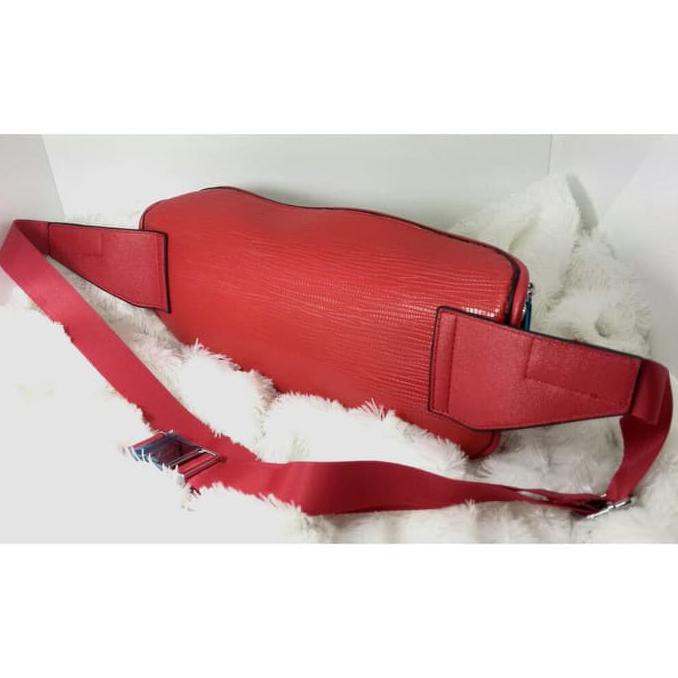 Tas Lv Supreme Unisex - Sling Bag Lv Supreme (Red & Black) - Merah Terbaru