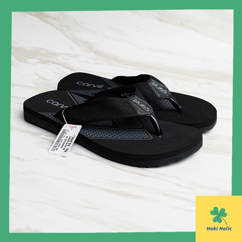 Sandal Jepit Carvil Danilo - Sandal Jepit Spons Carvil Original Tahan Air dan Awet - Sendal Carvil Pria Original