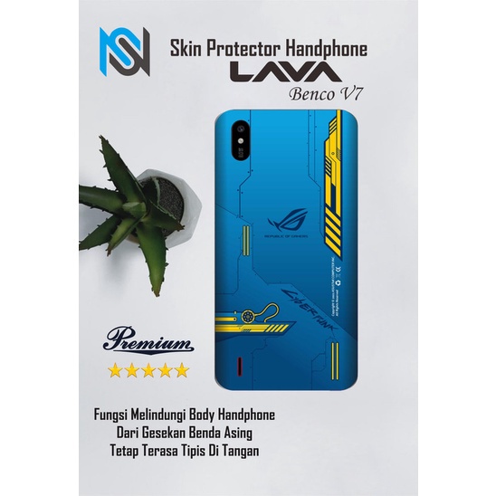 Isi 2pcs Garskin Hp Lava Benco V7 Motif Rog Free Custom Motif (Bisa COD)