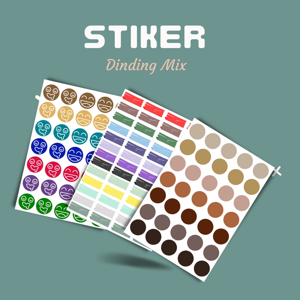 

Stiker Bulat / Stiker Dot Warna Macaron / Stiker Deco Aethetic Jurnal Diary Scrapbook / Stiker DIY Planner / Stiker Emo Lucu