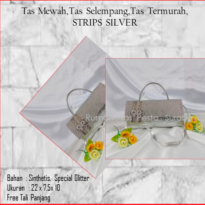 Tas Mewah,Tas Selempang,Tas Termurah,STRIPS SILVER