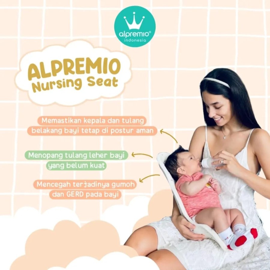 Alpremio Nursing &amp; Feeding Seat (Kursi Gendong Bayi)