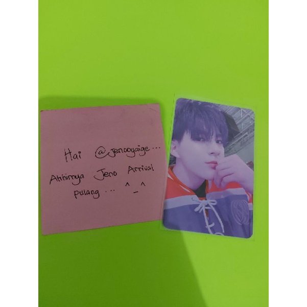 [BOOKED] WTS/WTT Photocard Jeno Arrival (cek desc)