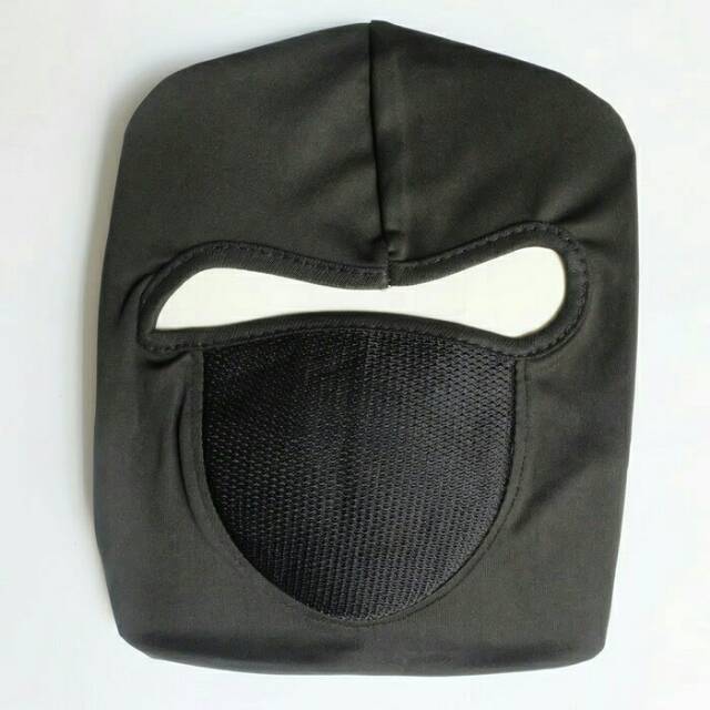 Masker topeng hitam polos