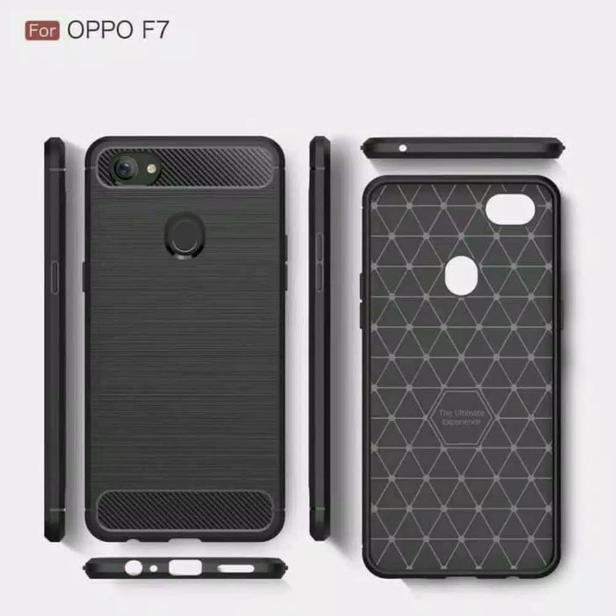 OPPO F5 F7 F1S A59 F11 F11 PRO Silicon Carbon Slim Fit Soft Case Premium