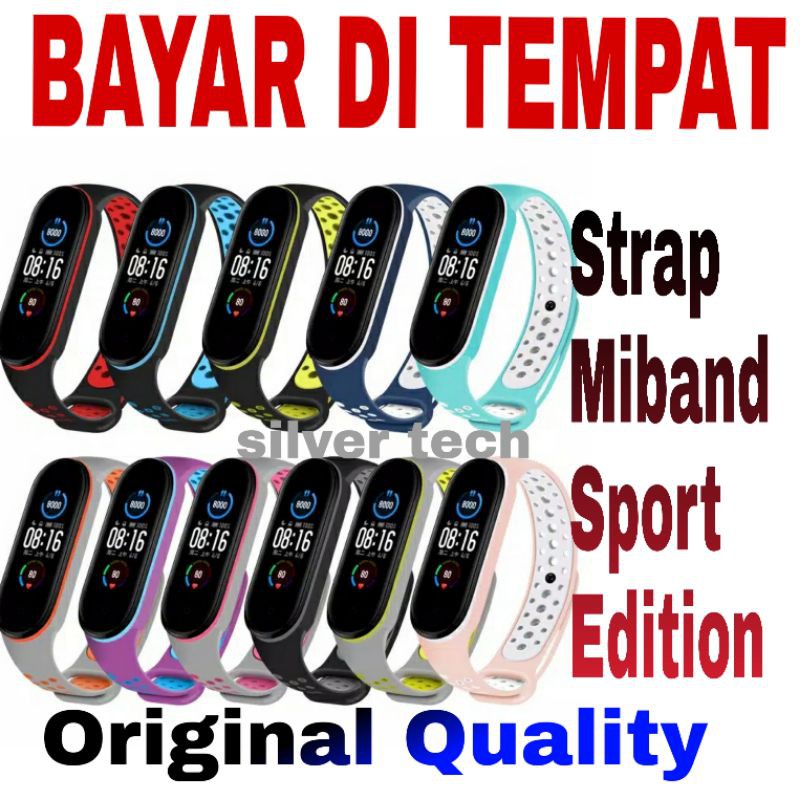 Strap Untuk MI BAND 5 Mi Band 6 KUALITAS ORIGINAL / STRAP SPORT MI BAND 5 / Mi Band 6  MIBAND 5/6