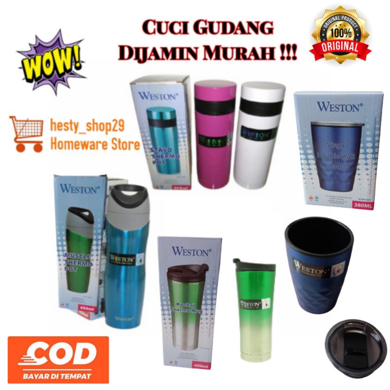 Cuci Gudang Weston Botol Minum Termos Mug Tumbler Weston Drinking Bottle Termos Muscle Stavo Koobai 