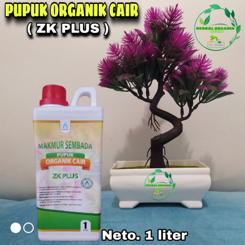 Pupuk Organik Cair ZK Plus, Pupuk Kalium Spesialis Buah & Umbi 1 Liter