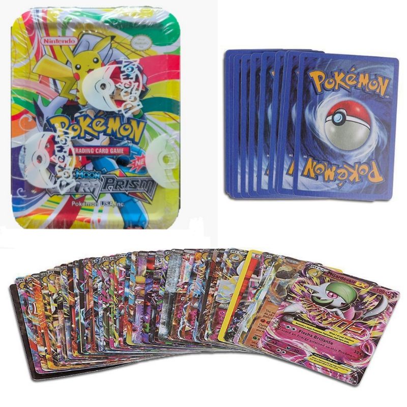 1 pak isi 40 kartu pokemon 1 kartu hologram kemasan kaleng pokemon in USA.inc crown zenith