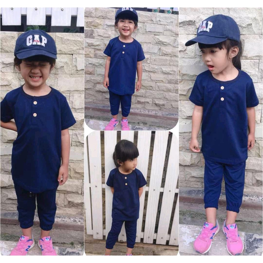 Baju Setelan Anak Kiano Celana Panjang Untuk Anak Laki-laki & Perempuan Usia 1-6 Tahun