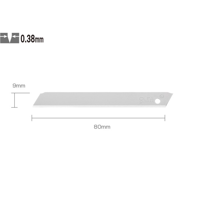 

Refill Cutter 9mm AB-SOL-50 Solid Blade (50pcs pack) Olfa