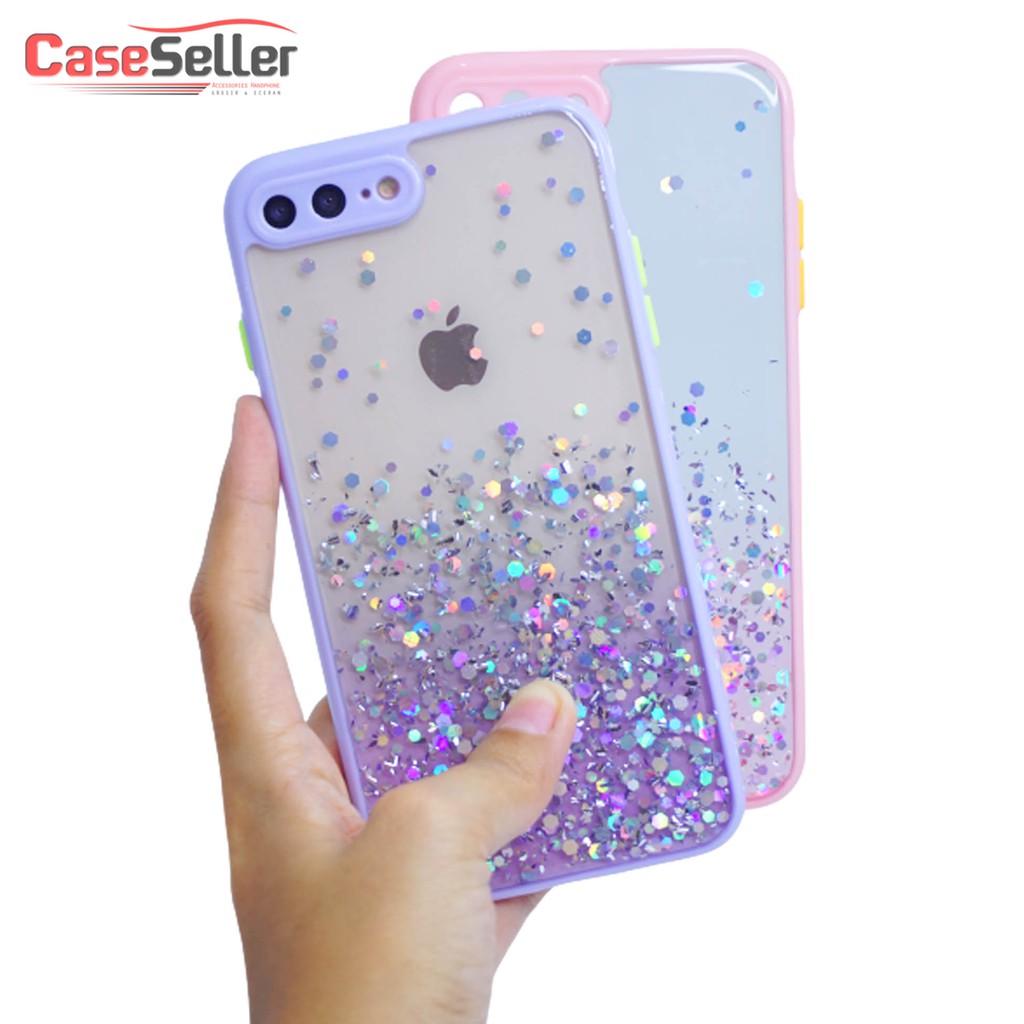 Samsung M51 Case Casing Soft Fuze Glitter Bumper Glitter Dove Candy Glitter