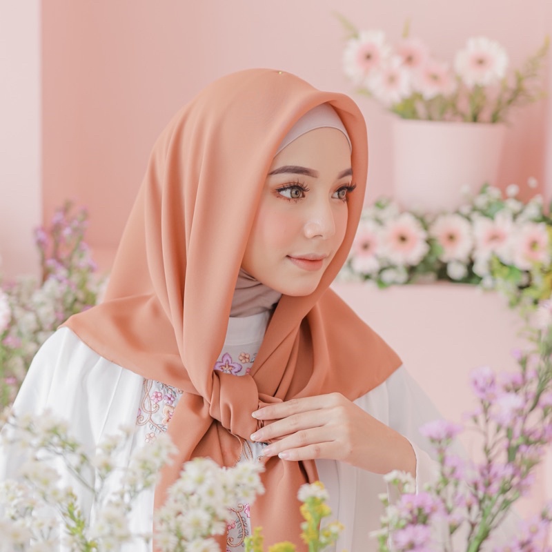 Hijab Bella Square II Hijab Segiempat Bella Square II Hijab Pollycotton II Kerudung II Jilbab