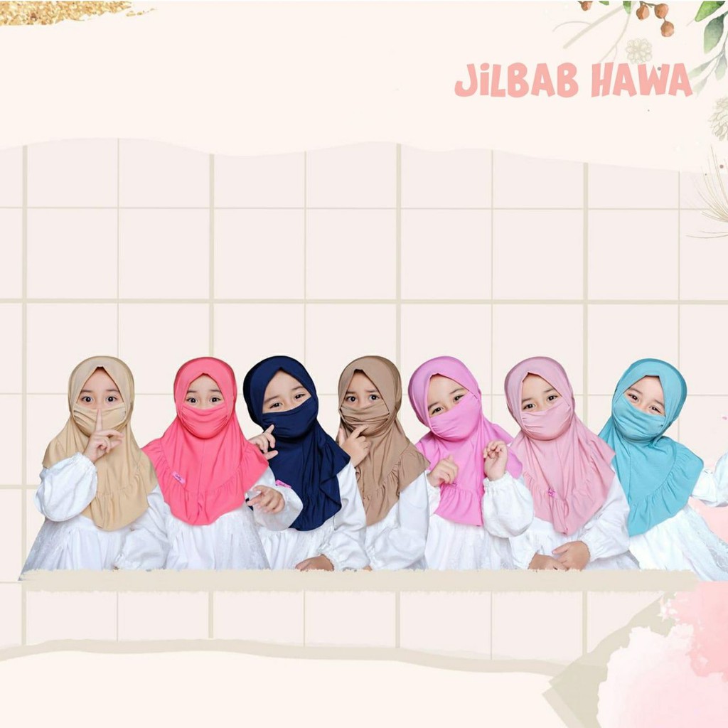 JILBAB HAWA jilbab masker anak JILBAB ANAK MURAH grosir jilbab anak JILBAB CADAR ANAK