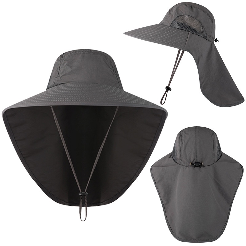 Topi Bucket Pria / Wanita Breathable Cepat Kering Anti Ultraviolet Untuk Outdoor / Musim Panas