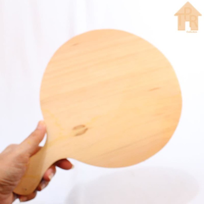 Talenan Kayu Pinus Bulat Pingpong - D21