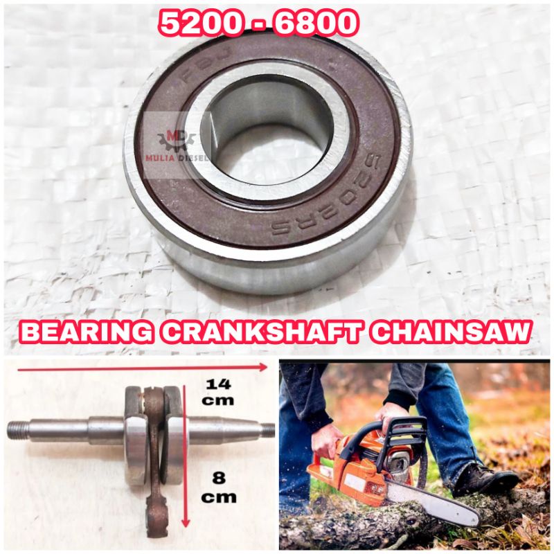 Bearing Lahar Askruk Askrup Chainsaw Genset Generator 5200 5800 6800 598 ET1500 1000 WATT 4 TAK 6202