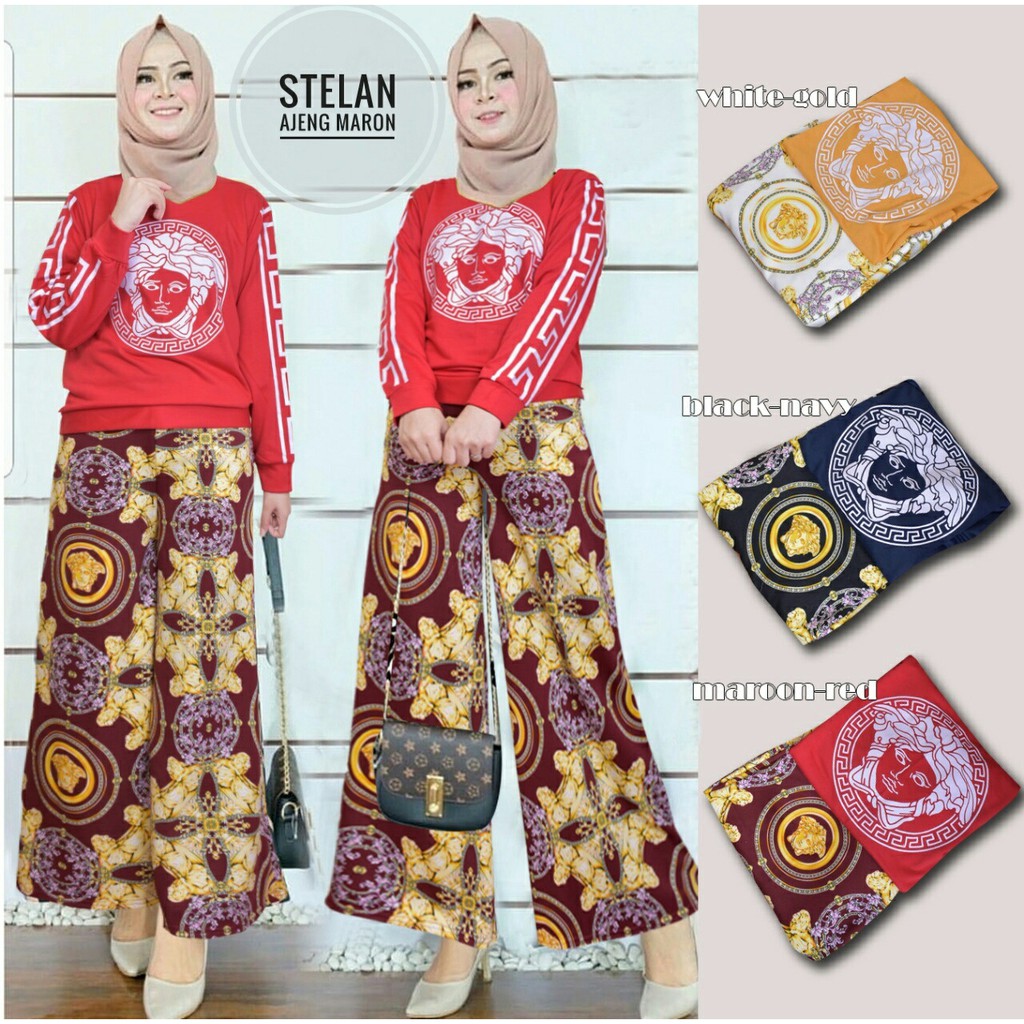 Setelan Kulot Wanita Set Ajeng Kulot Modern Fashion Terbaru