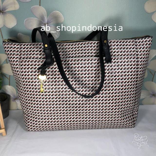 Fossil Rachel Tote Brown/cream