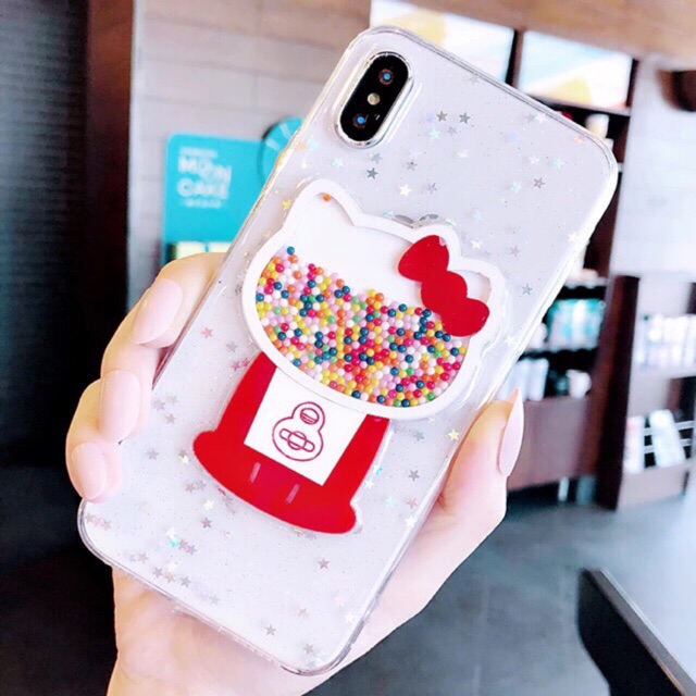 Hello Kitty Glitter Case iPhone Oppo Vivo Xiaomi Samsung note 20 10 s20 ultra m51 a31 a71 a51 a21s