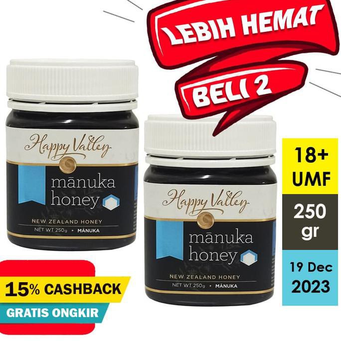 

Madu HAPPY VALLEY Manuka Honey UMF 18+ 250gr