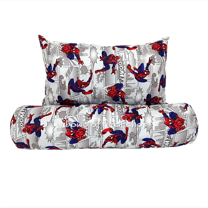 Bantal Guling Anak Laki Laki Motif Spiderman | Guling Anak Karakter - 1Set