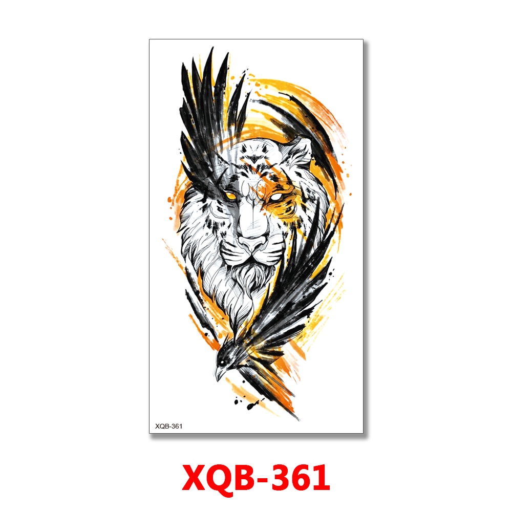 tato temporer grosir XQB-361 - XQB-380 ukuran 21x11.4cm setengah lengan tattoo temporary tatto tatoo