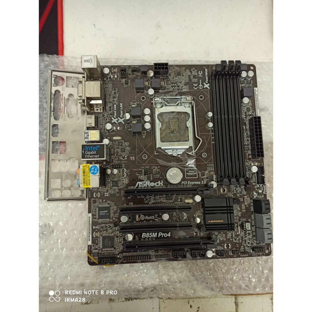 Jual MAINBOARD B85 ASROCK B85M Pro4 LGA 1150 DDR3 4 slot ram | Shopee ...