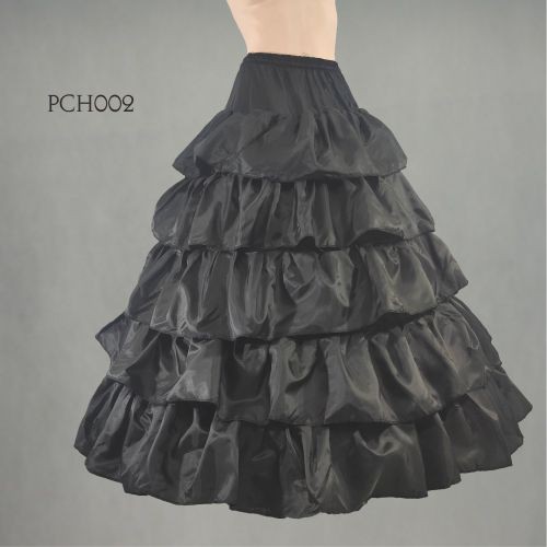 [PRODUK FAVORIT] PETTICOAT HITAM PENGEMBANG ROK GAUN DRESS WEDDING PESTA PCH002