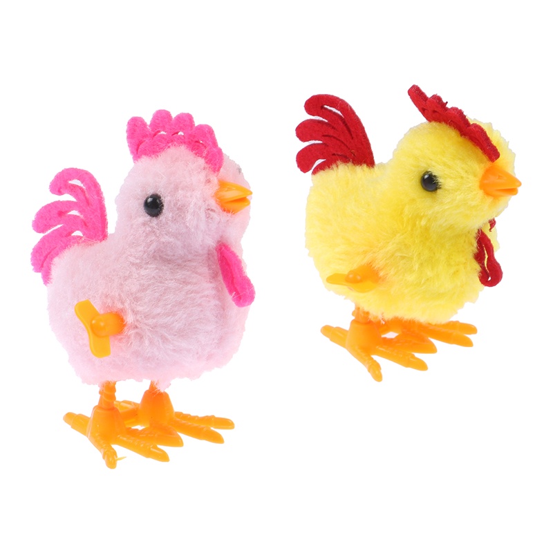 (dreamdreaming.id) Mainan Edukasi Anak Boneka Plush Ayam Berjalan / Melompat Model Putar