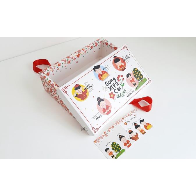 

[ BOX WEALTH ] kotak imlek 2 toples 112 sincia setengah loyang [10set]