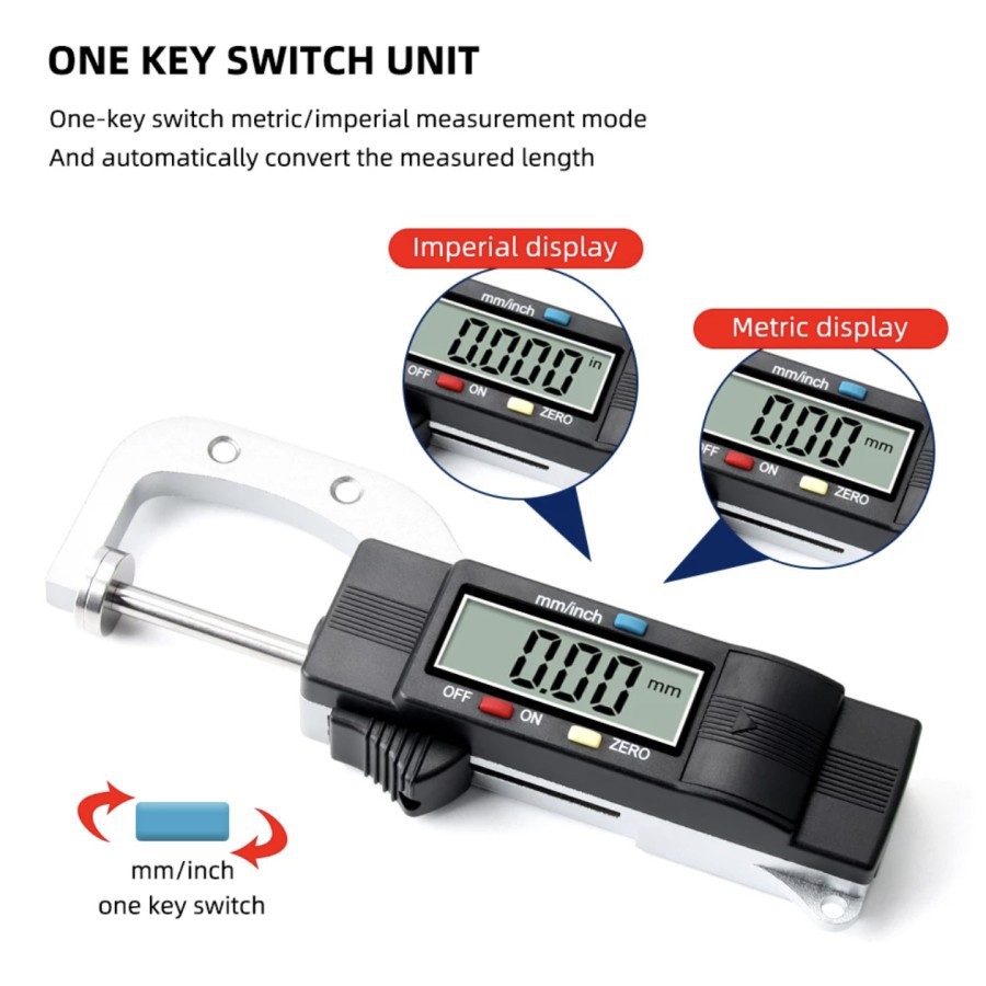 Alat Ukur Ketebalan Ban 0-25MM Auto Tire Wear Detection Depth Gauge